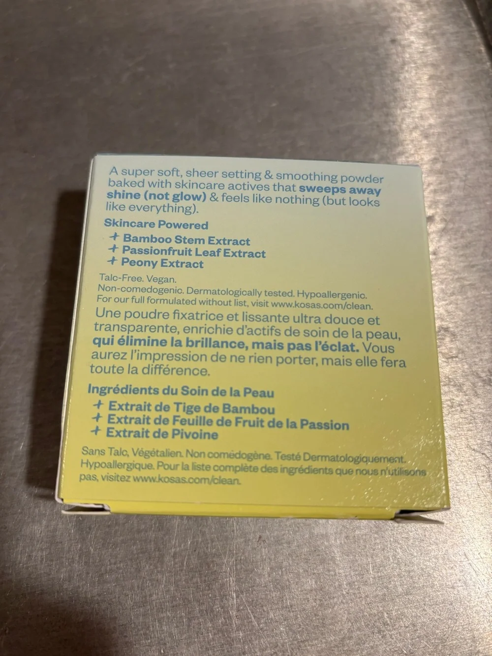 Kosas Cloud Set Baked Setting & Smoothing Powder - Buttery Yellow Box